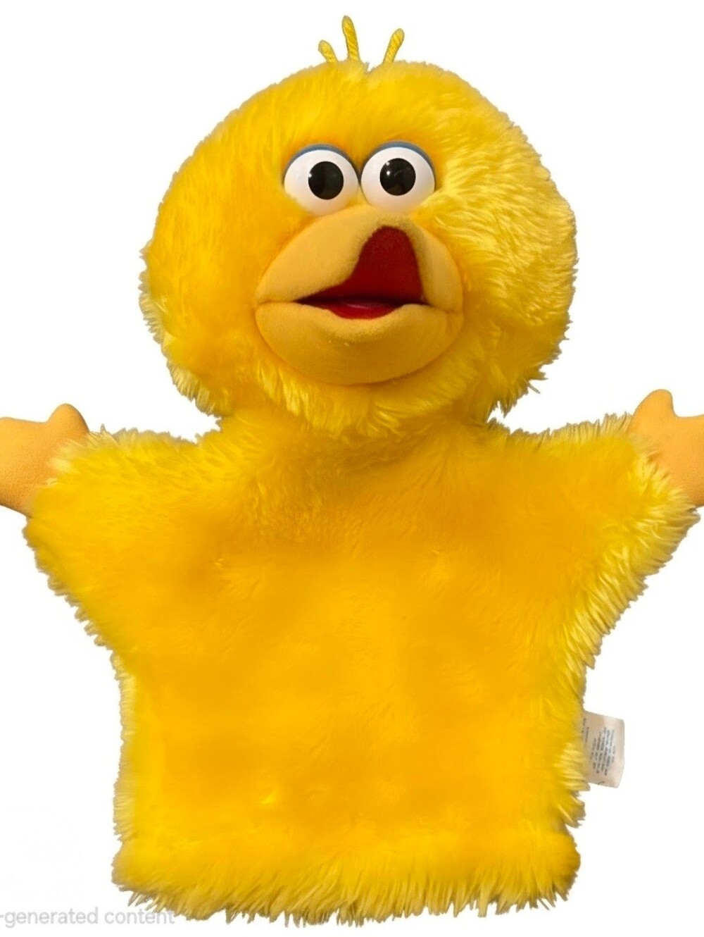 Vintage 1990s Applause Big Bird 12in Hand Puppet Sesame Street #14056